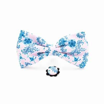 Soft Pink Bow Tie